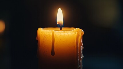A Single Candle Burning in the Darkness