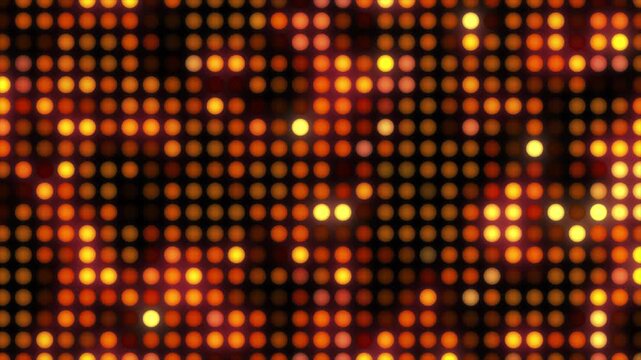 Disco Light Effect Bright Round Sequins. Flashing Light Wall Background Video 4k video