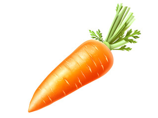 carrot isolated at transparent background