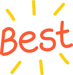 베스트 글씨 아이콘