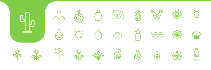 gardening set icon collection design vector
