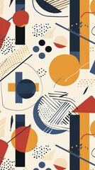 Geometric shapes pattern background