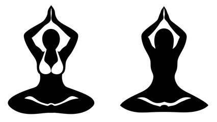 Yoga Pose Silhouette Art: Enhance Your Wellness Branding