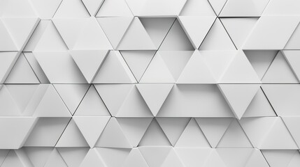 Obraz premium Gray triangle patterned on white background