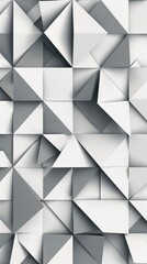 Fototapeta premium Gray triangle patterned on white background