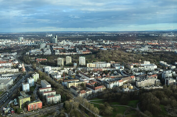 オリンピア塔から望むミュンヘン市街地