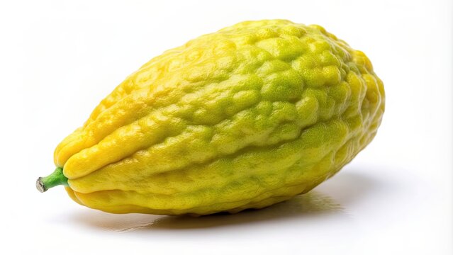 Fresh etrog fruit on a white background, etrog, fruit, citrus, yellow, Jewish holiday, Sukkot, ritual, traditional, symbol