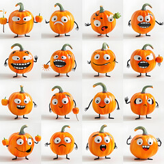 Fototapeta premium Halloween design in white background 