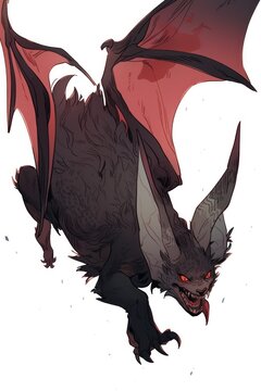 Fantasy Monster With Claws and Wings.