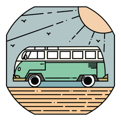 Camping hiking climbing mountain nature illustration