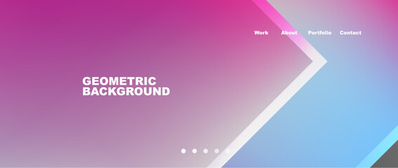 Minimal geometric web site page template design. Vector Illustration For Wallpaper, Banner, Background, Card, Book Illustration, landing page