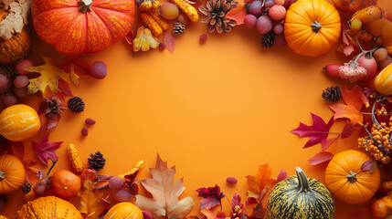 a beautiful thanks giving festival banner