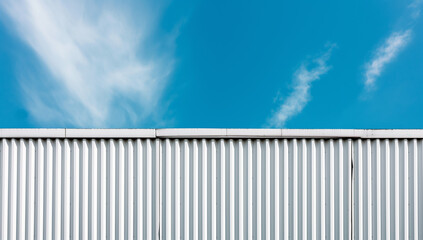 Obraz premium Modern Industrial Building with Metal Cladding 