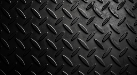 Fototapeta premium Close-Up of Textured Metal Tread Plate 