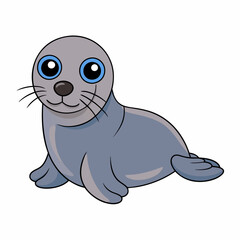 Seal Animal flat vector illustration