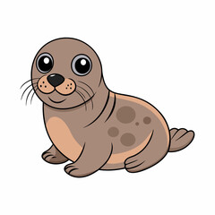 Seal Animal flat vector illustration