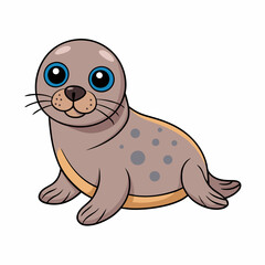 Seal Animal flat vector illustration