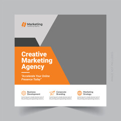 Digital business marketing social media post and web banner template eps


