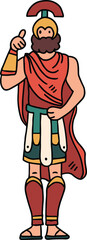 A man in a Roman costume