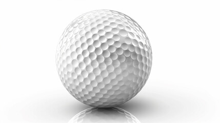 Vector golf ball on white background 
