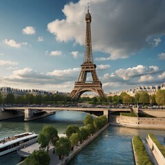Obraz premium eiffel tower city