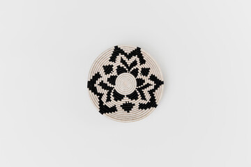 African style baskets, top-down shot, colorful, baskets, bohemian, Vietnamese