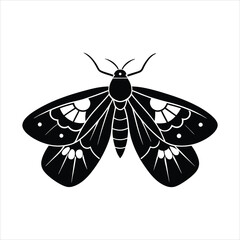 moths black vector