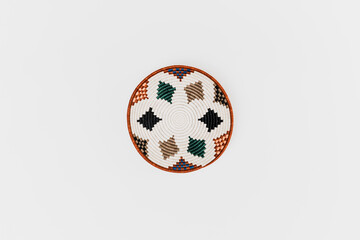 African style baskets, top-down shot, colorful, baskets, bohemian, Vietnamese