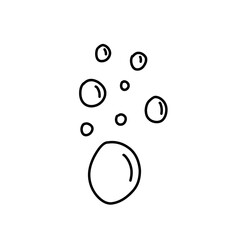 water bubble line illustration