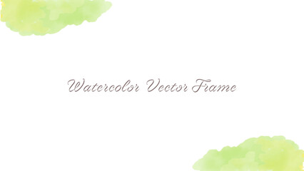クリーンな水彩ベクターフレーム