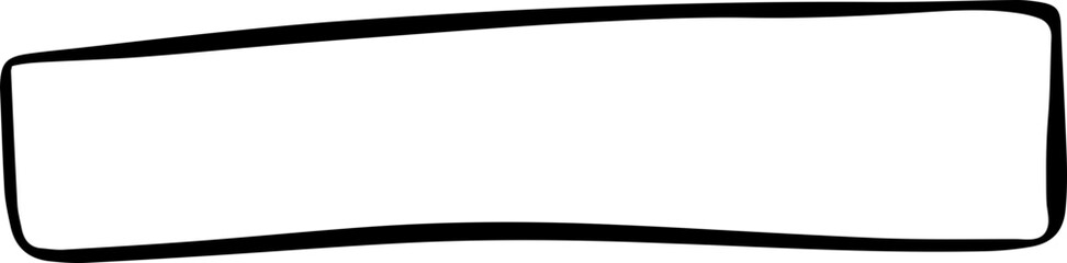 rectangle doodle outline shape