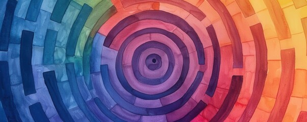 Intimate view of a dreamlike crystal labyrinth