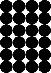 the pattern of the 1960s. vector illustration. circles. black