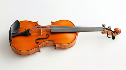 Beautifully Crafted Viola With Warm Wooden Finish Displayed on a Smooth Surface in a Bright Setting