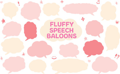 Fashionable, cute and fluffy balloon material. Pink. Simple and easy to use, suitable for various designs.