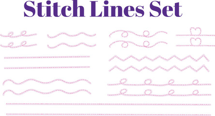 The seam-like line which is pretty by fashion, an underline material. Pink.