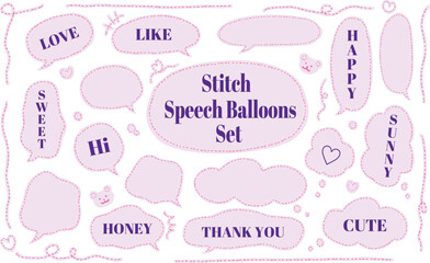 The seam-like balloon material which is pretty by fashion. Pink.