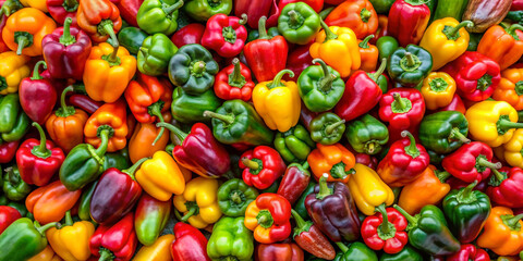 Lots of fresh capsicum background