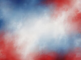Obraz premium red blue and white rough painted gradient background texture with blurred edges