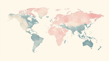 Detailed 3D Map of the World with Geographic Features