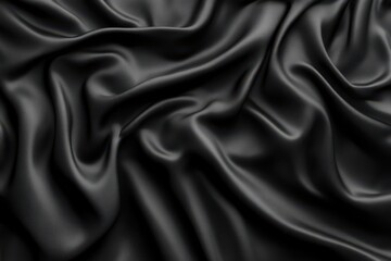 Fototapeta premium Minimalist, dark gray fluid and brown cloth, beautiful curves, Golden ratio composition, Fibonacci curve, gray background, 3d rendering, octane renderer