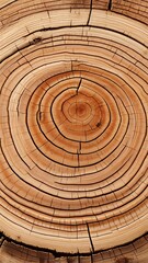 Fototapeta premium Closeup of tree ring texture