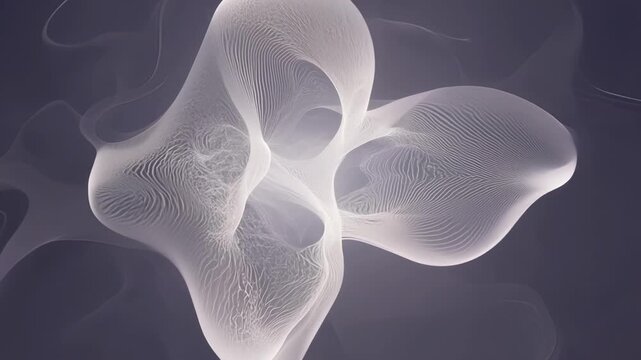 A beautiful visual representation of growth and change as organic shapes evolve and transform into unique and captivating designs.