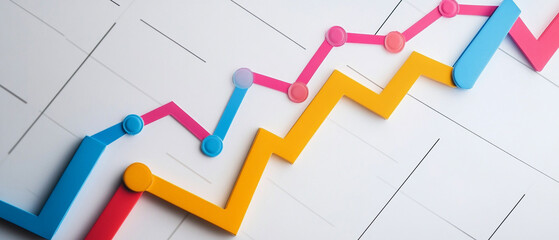 Success concept on white background entrepreneurship.