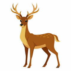 silhouette of a deer, deer vector illustration, pet vector art, deers silhouette, animal vector icon, eps, deer baby