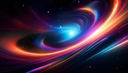 Obraz premium 美しい宇宙空間、程よいアクセント、柔らかいグラデーション、スタイリッシュな背景画像 Generated by AI