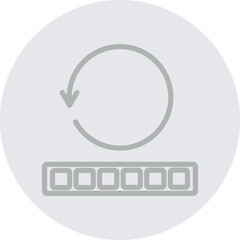 complete Vector Line Grey Circle Grey