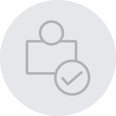 verified user Vector Line Grey Circle Grey