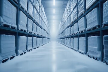 A high-speed camera capturing the condensation forming in a frozen warehouse