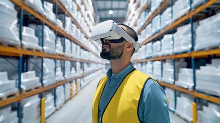 A virtual reality tour of a frozen warehouse, allowing users to explore the facility